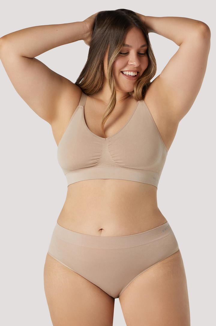 Bamboo Knicker | Bella Bodies Australia I Sand | Front