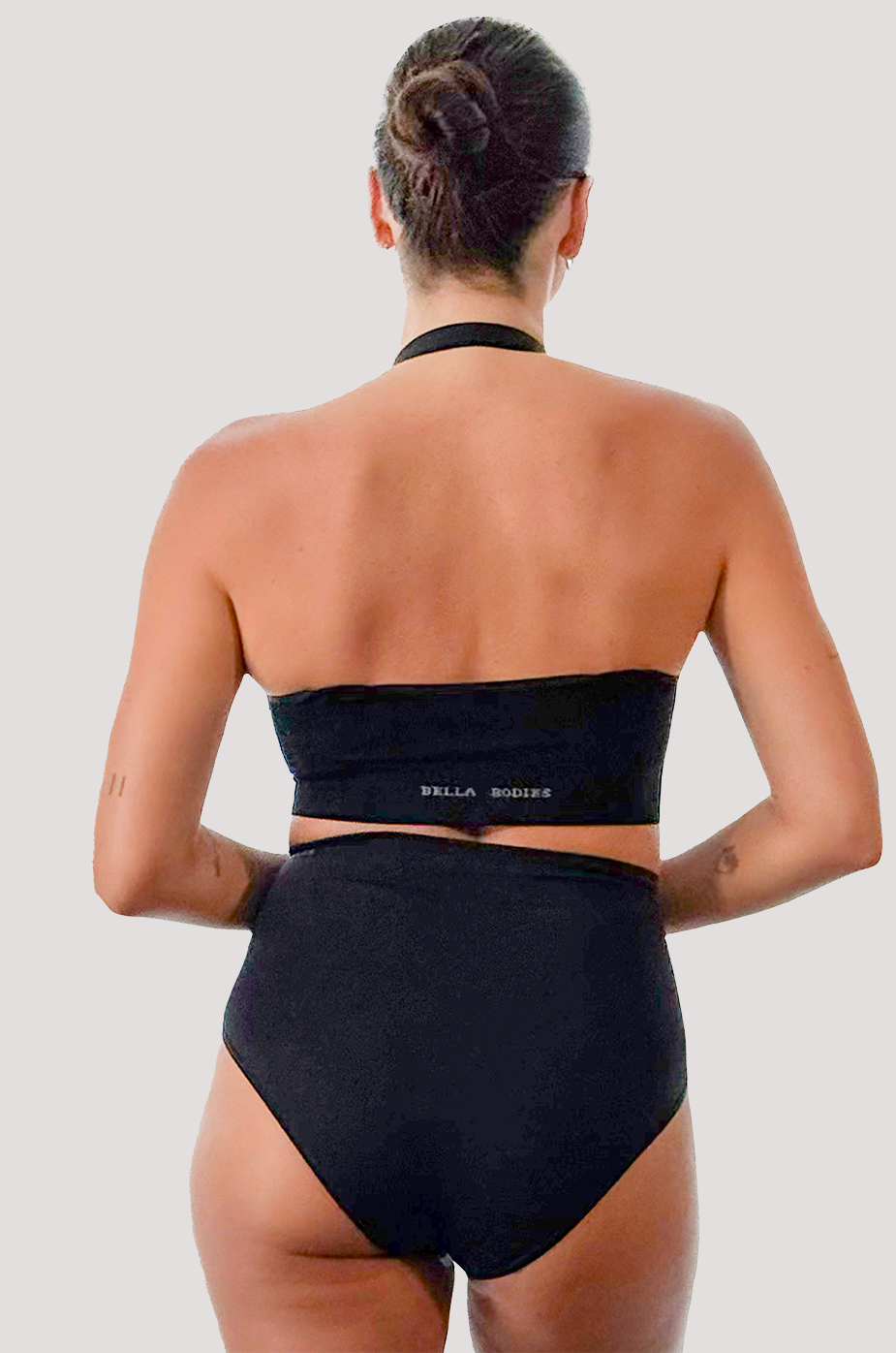 Multi Adjustable Wire Free | Bamboo | Bella Bodies Australia I Black | Back