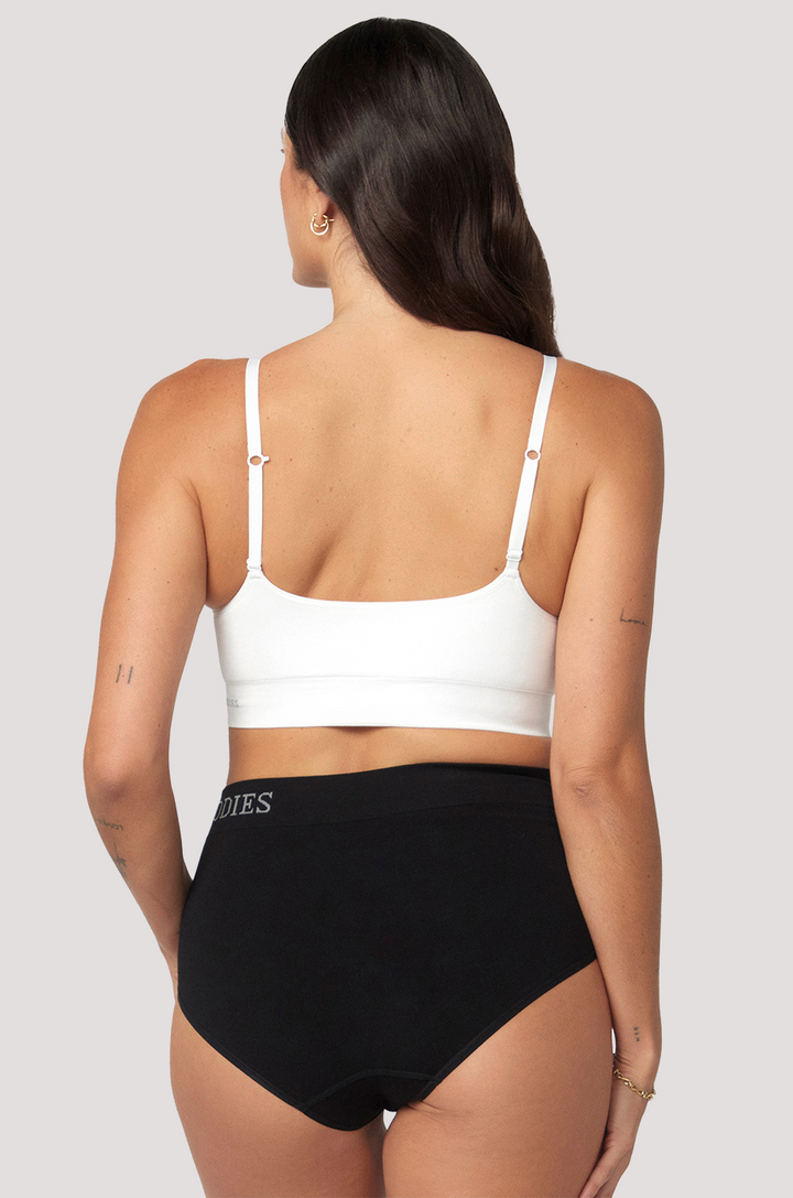 Bamboo Wirefree Convertible, Adjustable Bra | Bella Bodies Australia | White | Back