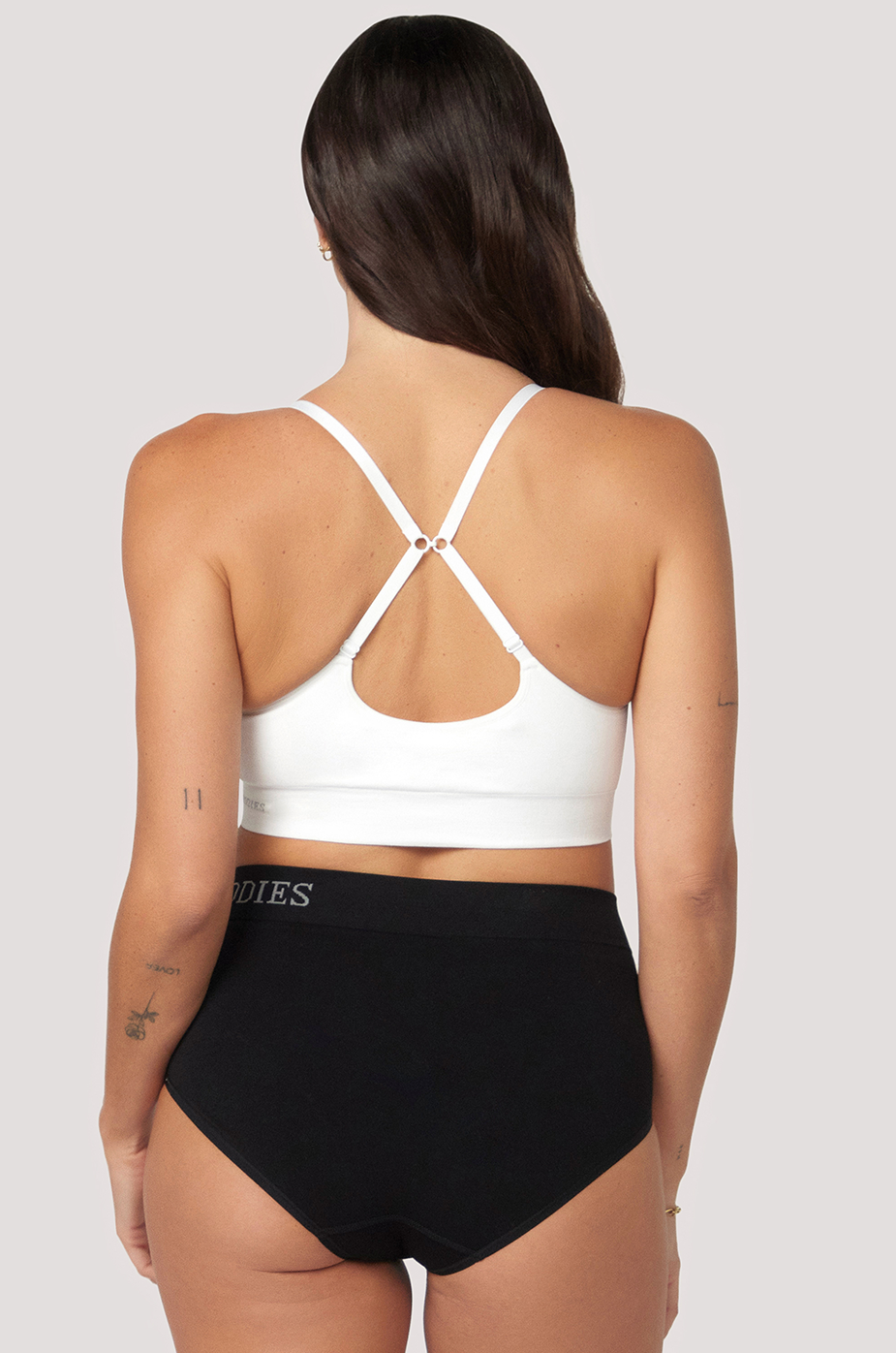 Bamboo Wirefree Convertible, Adjustable Bra | Bella Bodies Australia | White | Back