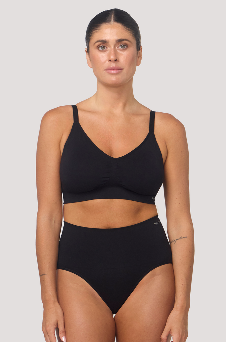 SmoothMe Knicker I Bella Bodies Australia I Black | Front