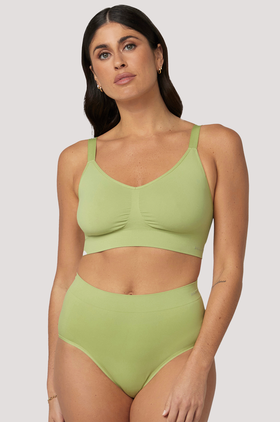 Women's Wireless Stretch Bra 2 pack | Bella Bodies Australia | Pear | Front