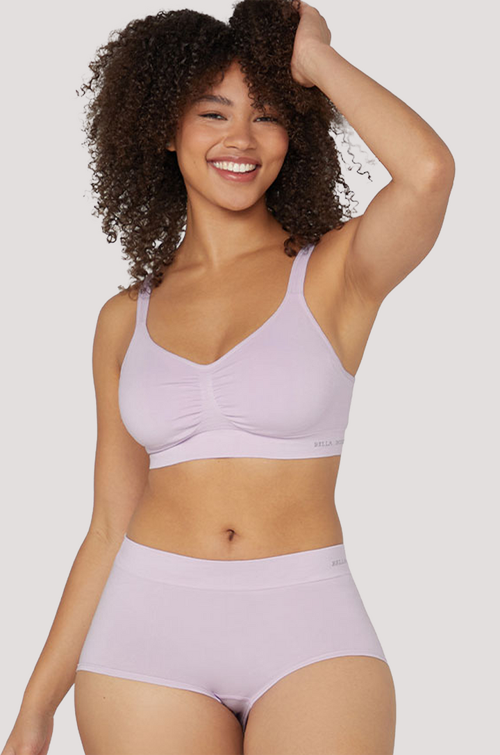 Women's comfortable & breathable short I Bamboo Girl Short | Bella Bodies Australia I Soft Lilac | Front