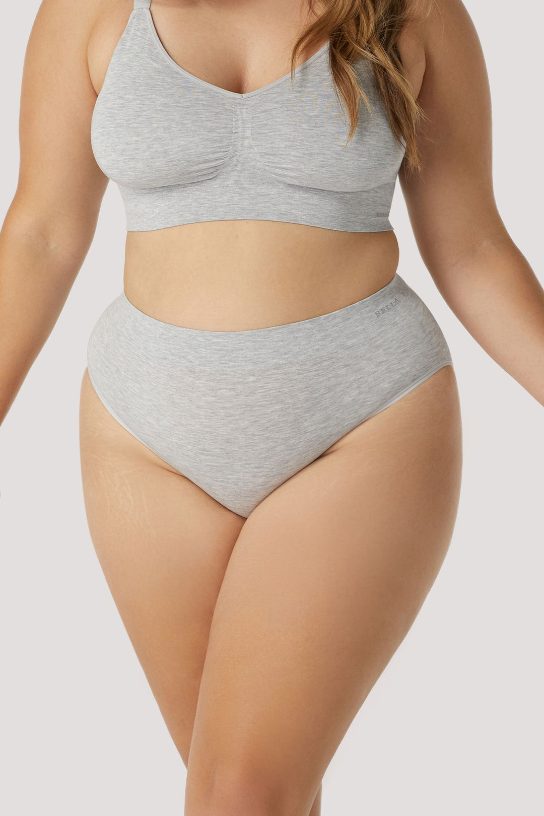 Women's comfortable & breathable underwear I Bamboo Knickers | Bella Bodies Australia I Grey Marle| Front