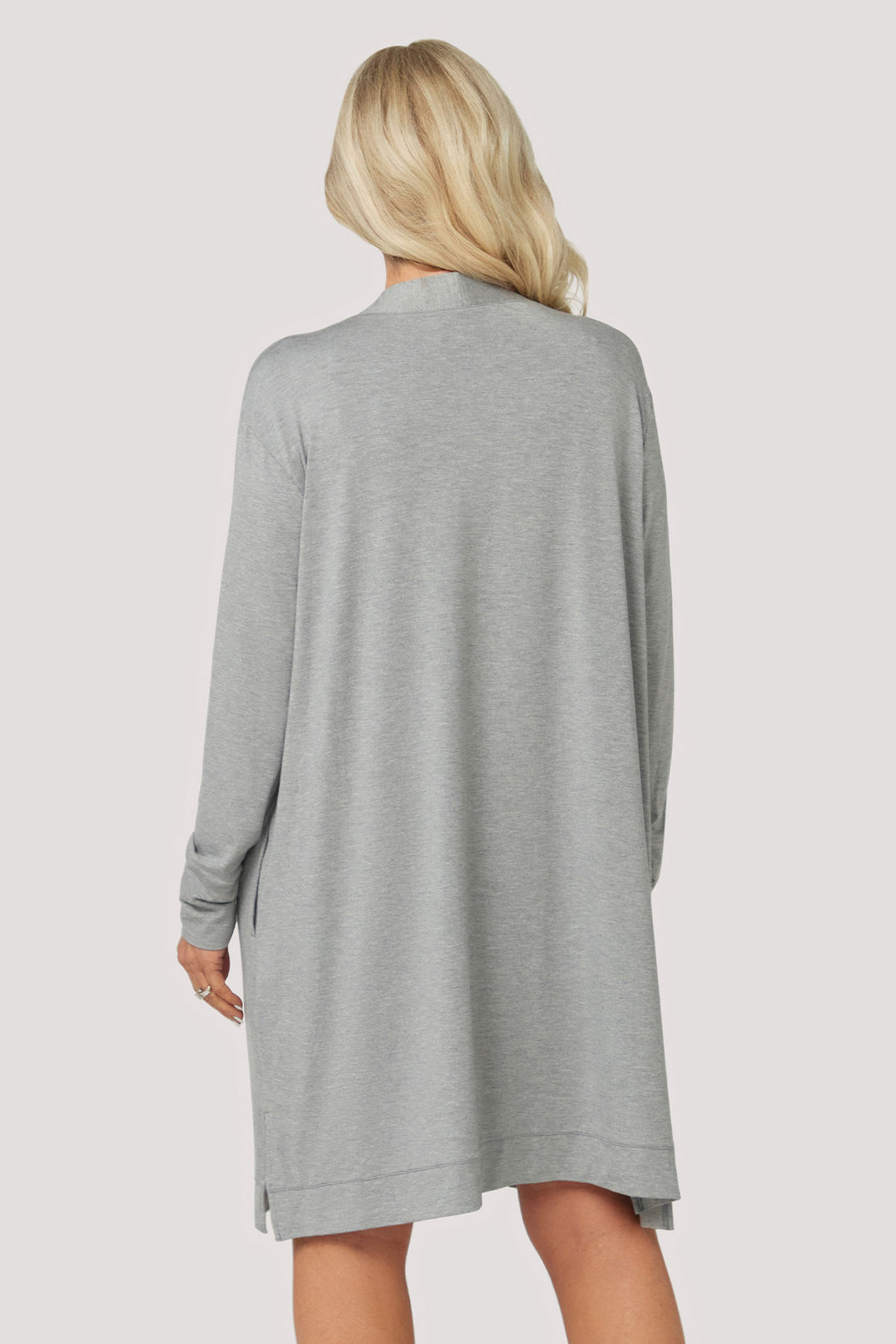 Bamboo Lounge Cardigan | Bella Bodies Australia | Grey Marle | Back