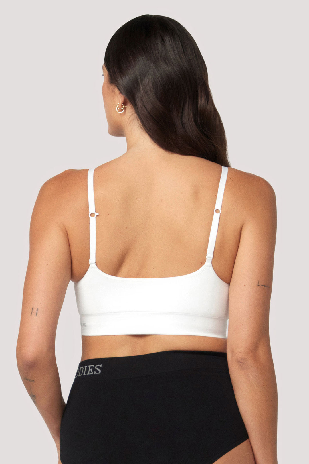 Bamboo Wirefree Convertible, Adjustable Bra | Bella Bodies Australia | White | Back