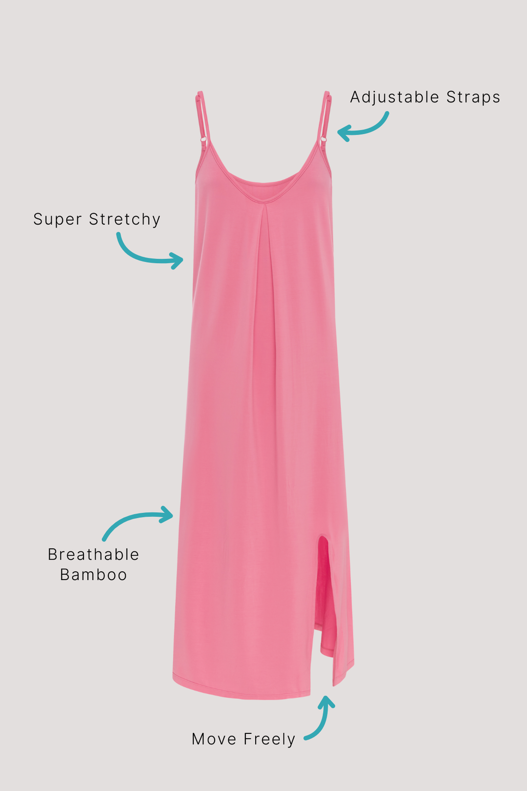 Bamboo Nightgown | Sleep dress | Bella Bodies Australia | Key Points