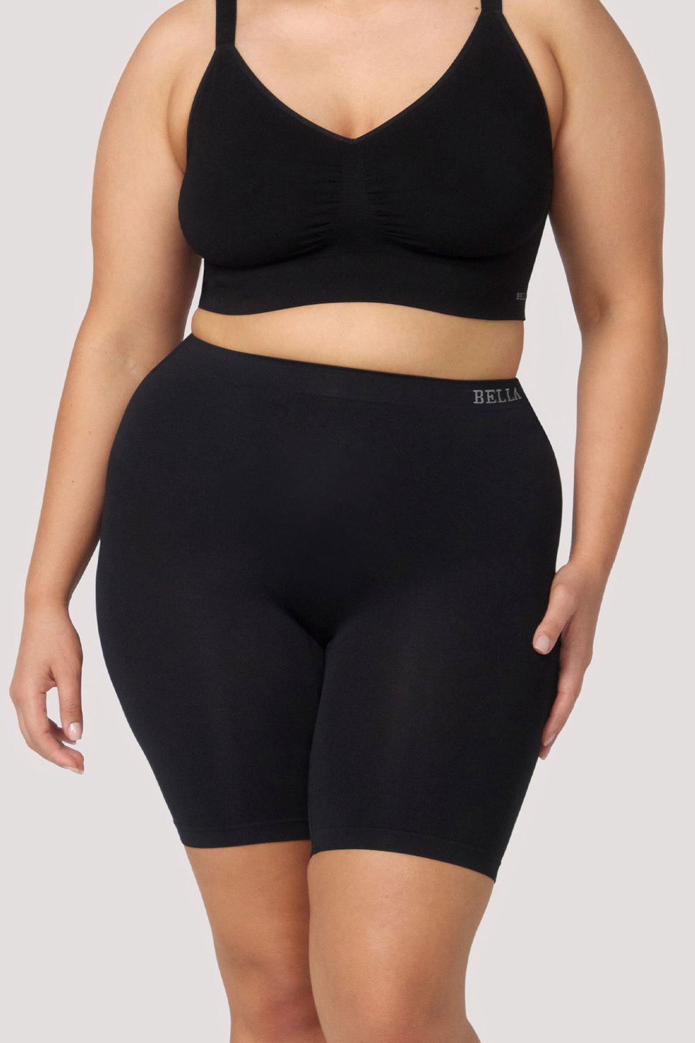 Cooling Women's anti-chafing underwear shorts | Bella Bodies Australia | Black | Front