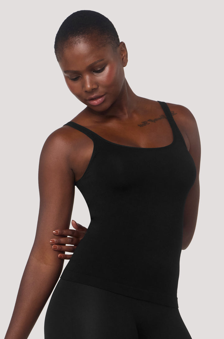 Pure Comfort Cami Tank Black Bella Bodies Australia