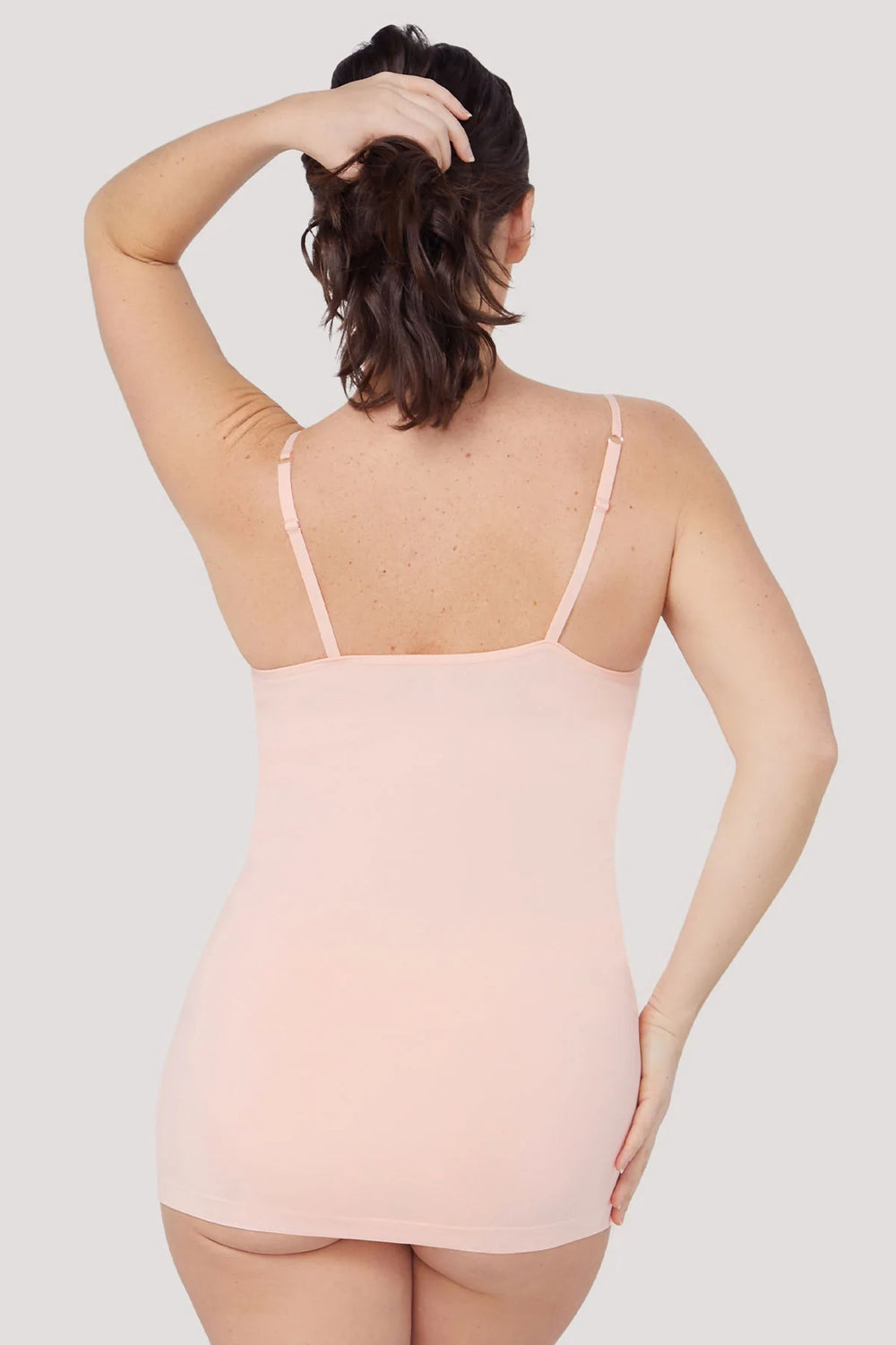 Women's breathable Bamboo Cami | Bella Bodies Australia | Blush | Back