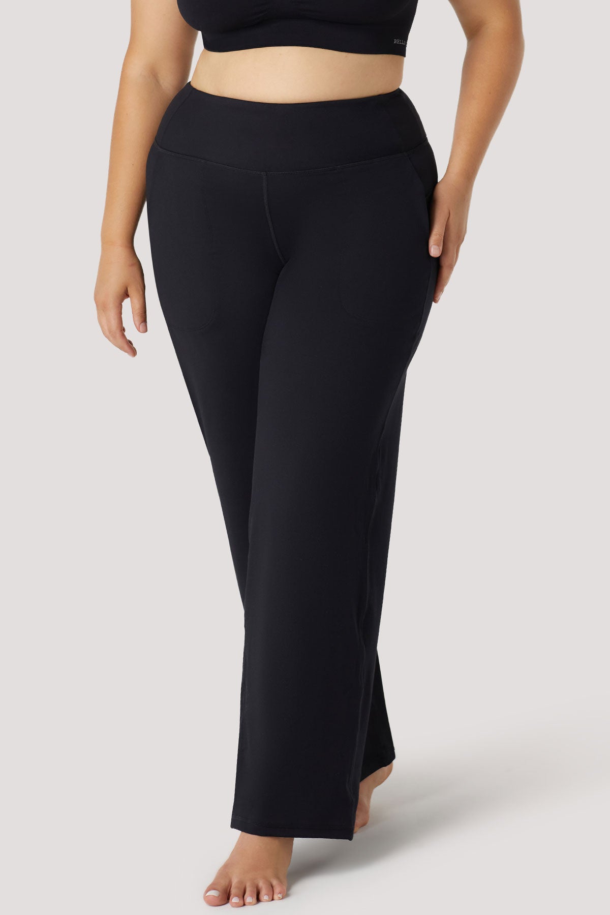 Wide leg black outlet pants australia